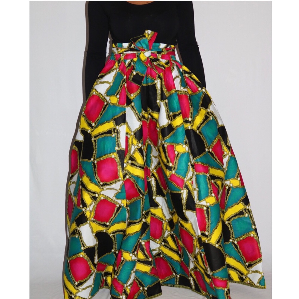 Ultra wide leg print palazzo pants